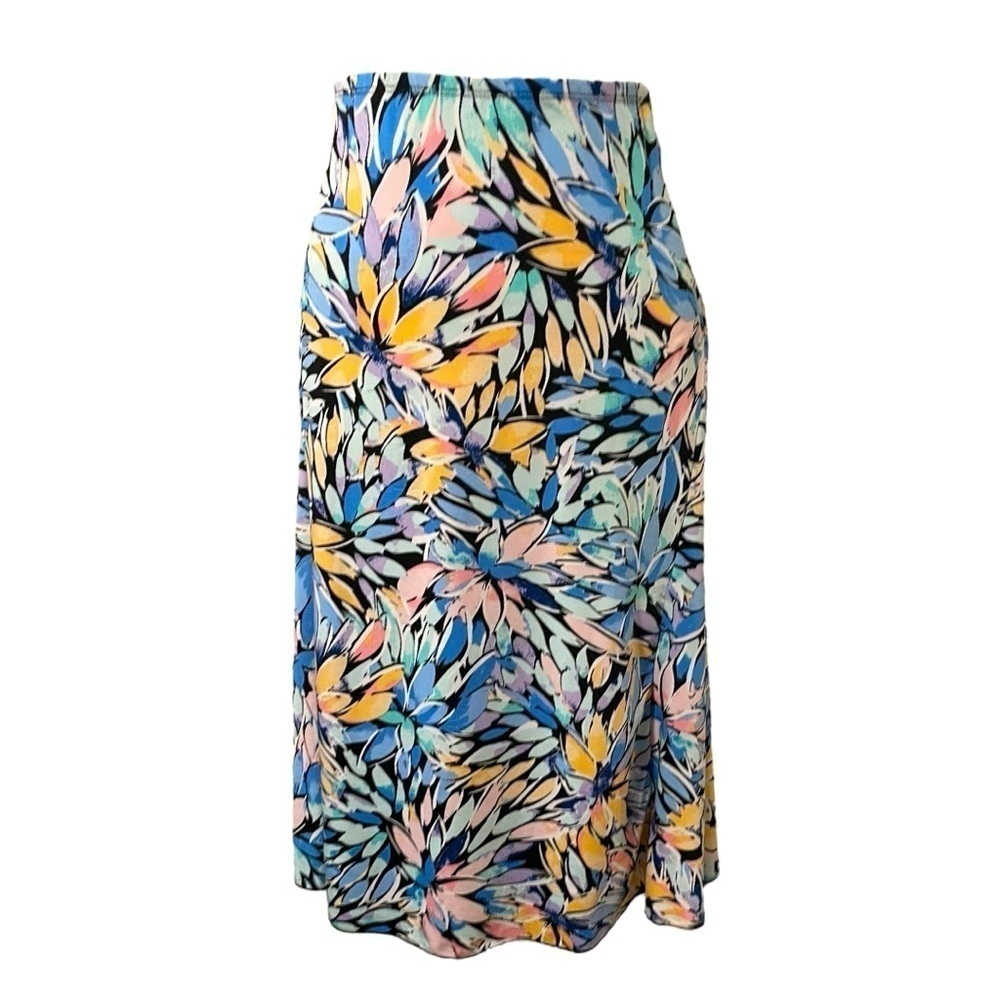 Passport Colorful Floral 2-Piece Skirt and Blouse Vintage style feminine Sz L - Picture 8 of 11